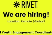 RIVET Is Hiring: Youth Engagement Coordinator ($3,000 USD/Month)